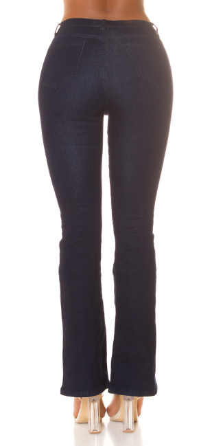 Musthave hoge taille flared jeans blauw